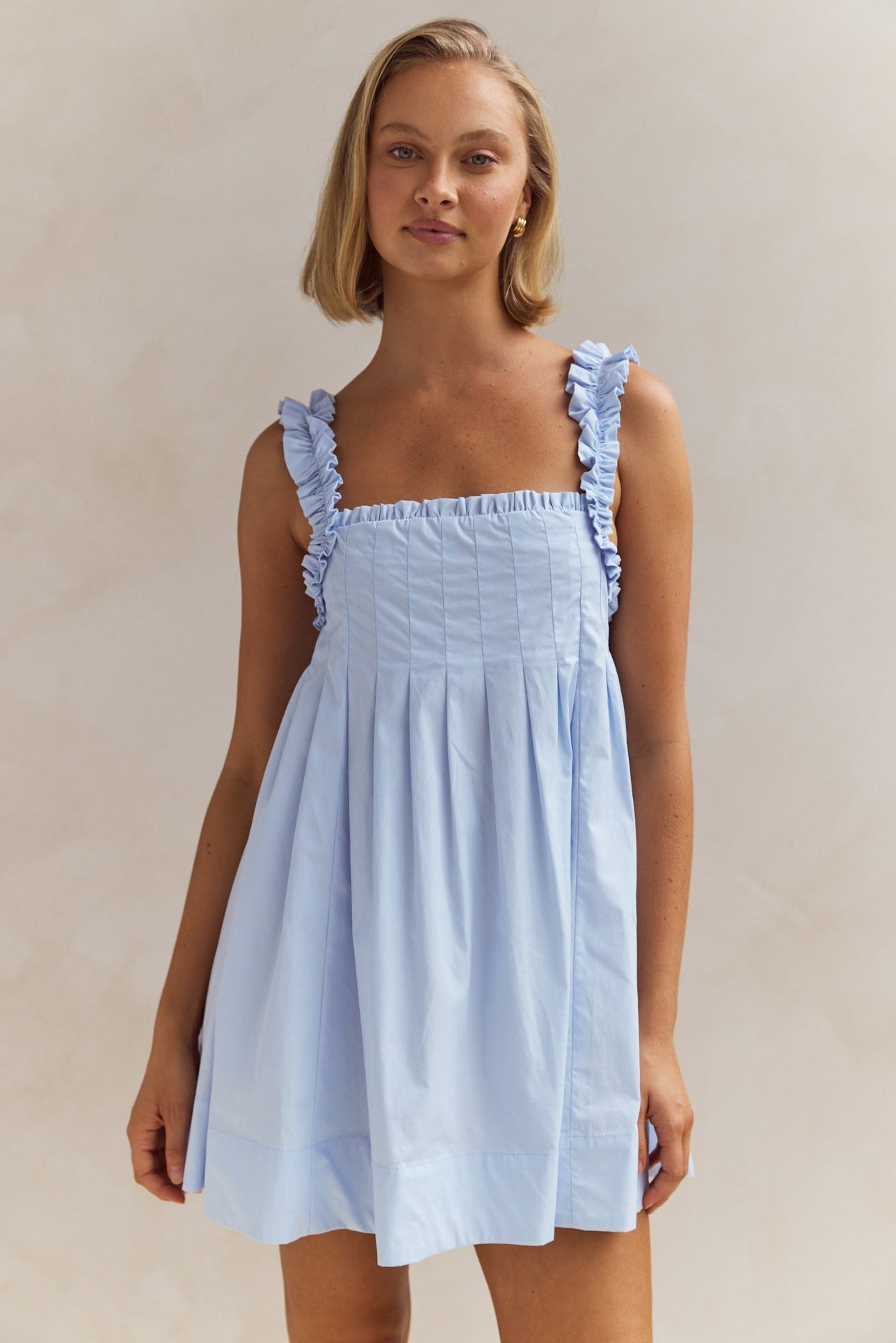chinese dress ladies Trouble Light Blue Mini Dress - US 10