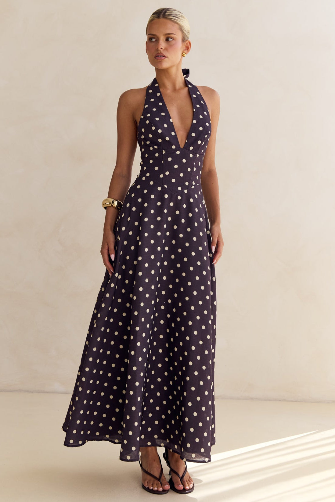 Bonnie Maxi Dress (Chocolate), 14