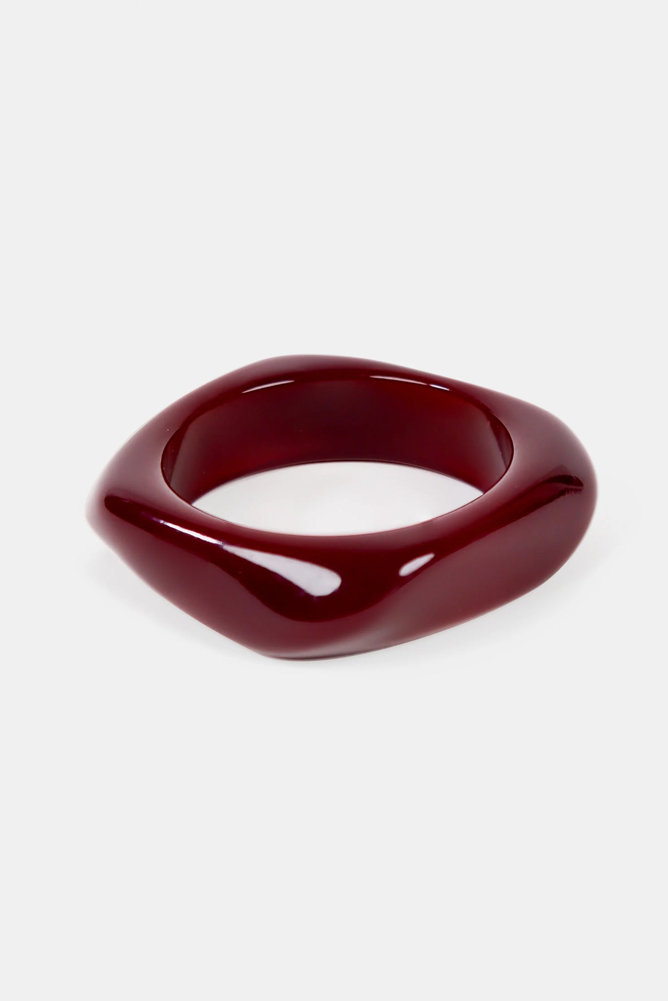 Argo Resin Bangle (Burgundy)