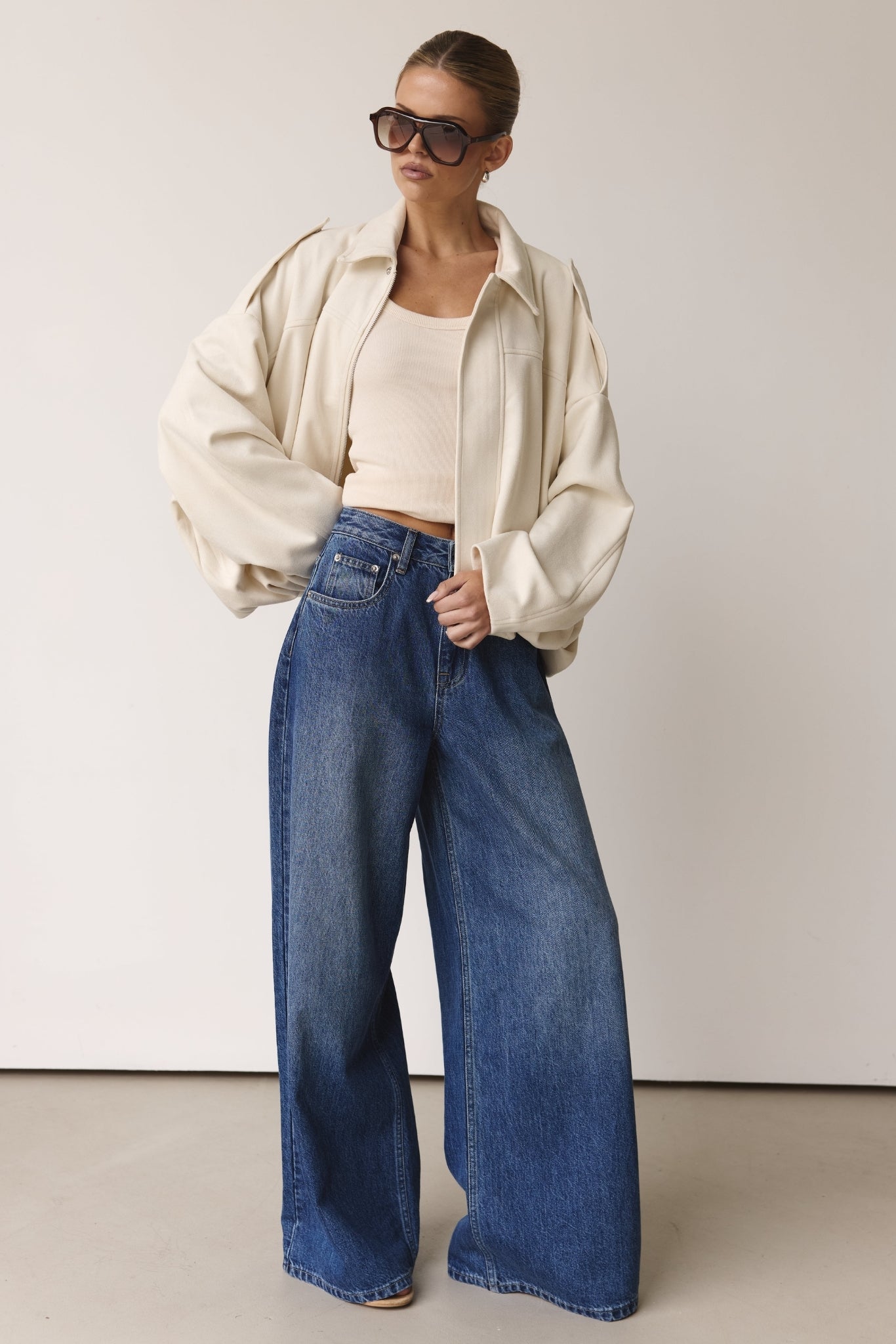 Ember Bomber Jacket (Cream)