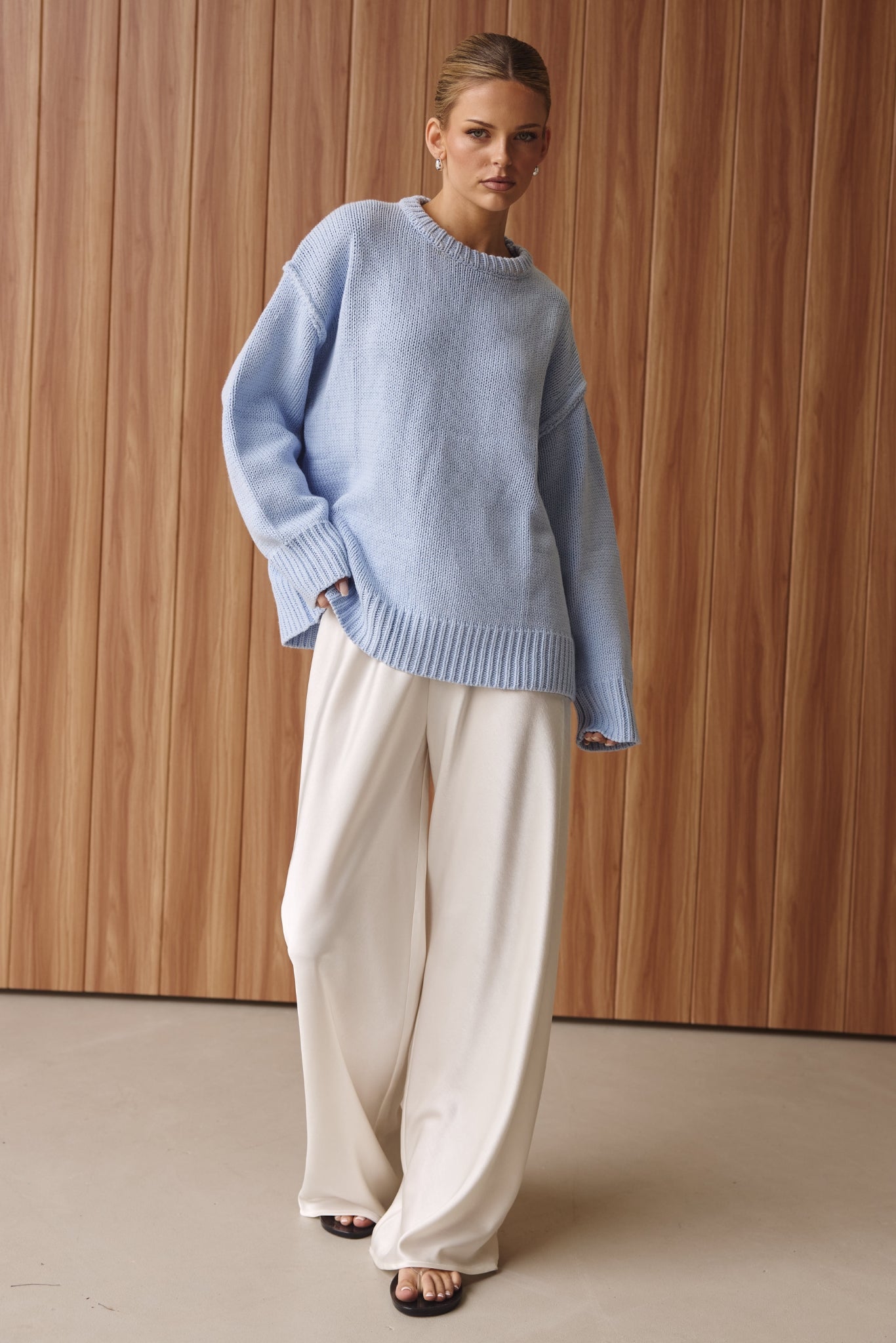 Florence Knit Jumper (Powder Blue)