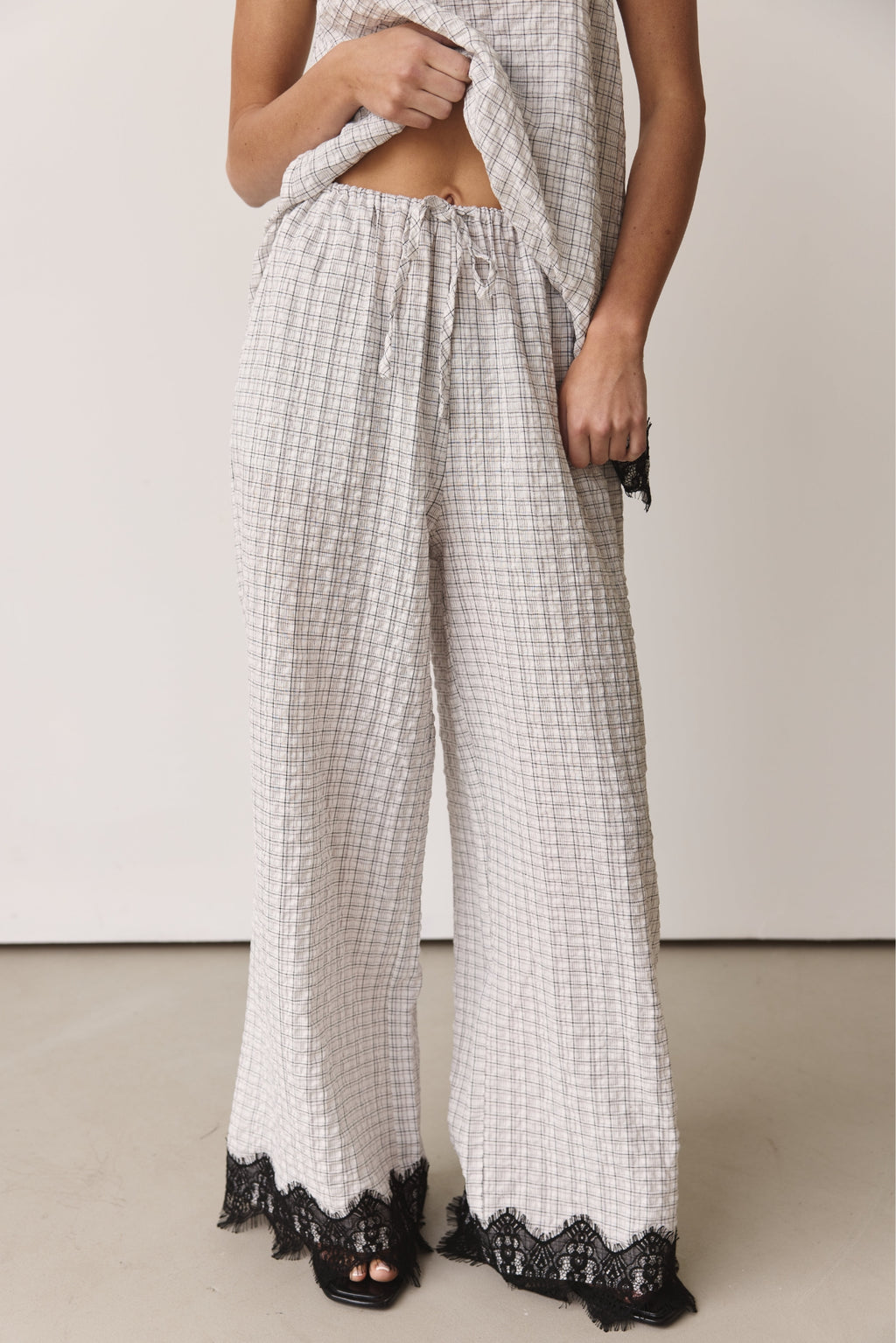 Holland Pant (White/Black Plaid)