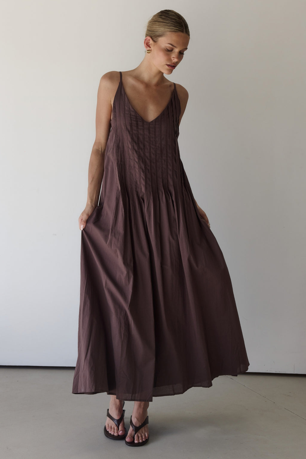 Conni Maxi Dress (Chocolate)