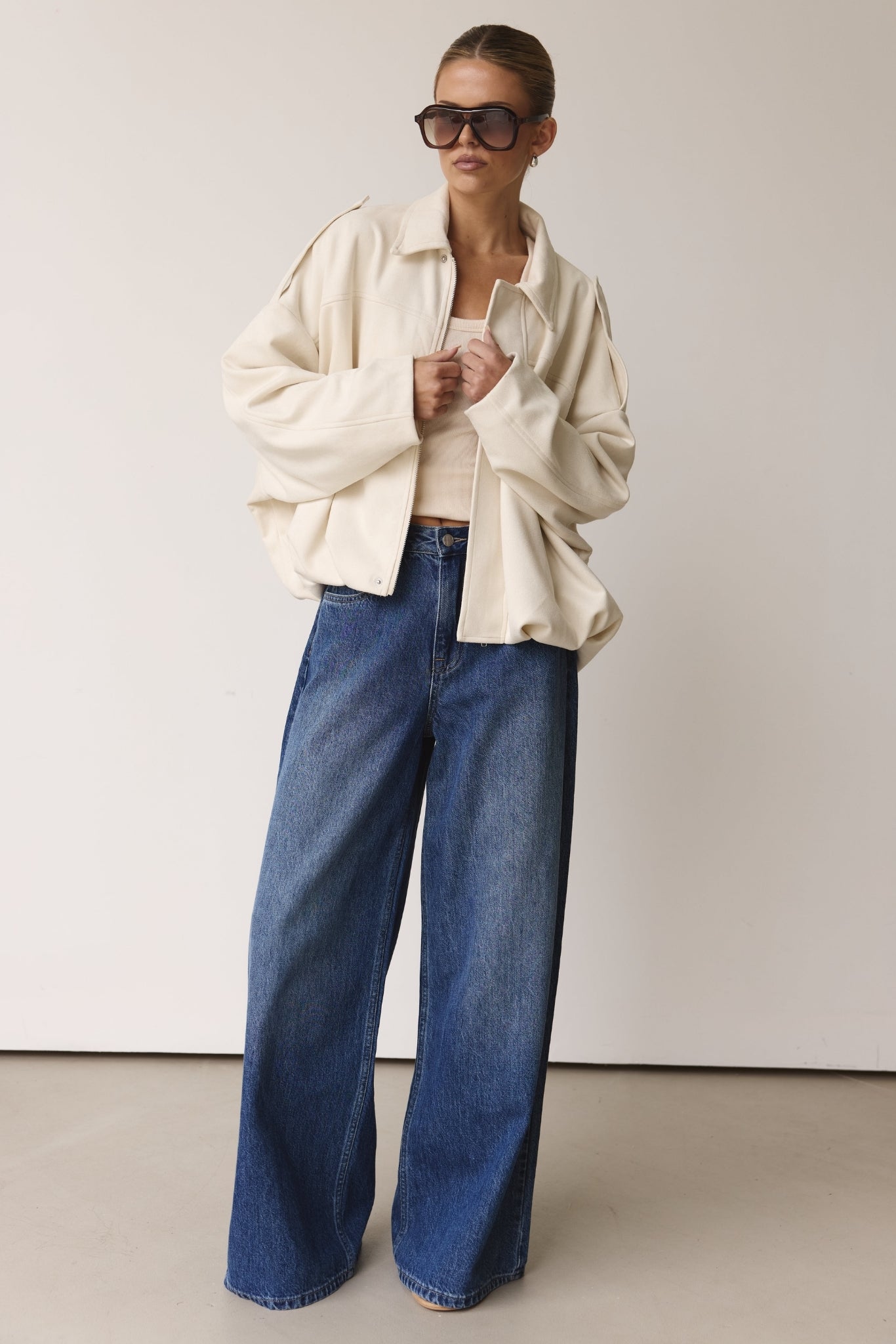 Ember Bomber Jacket (Cream)