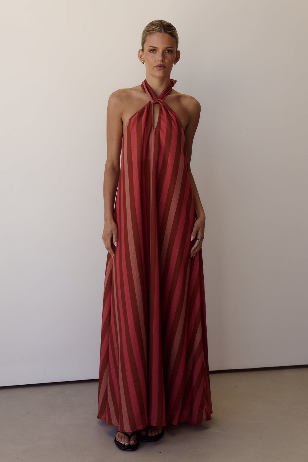 Claire Maxi Dress (Multi Stripe)