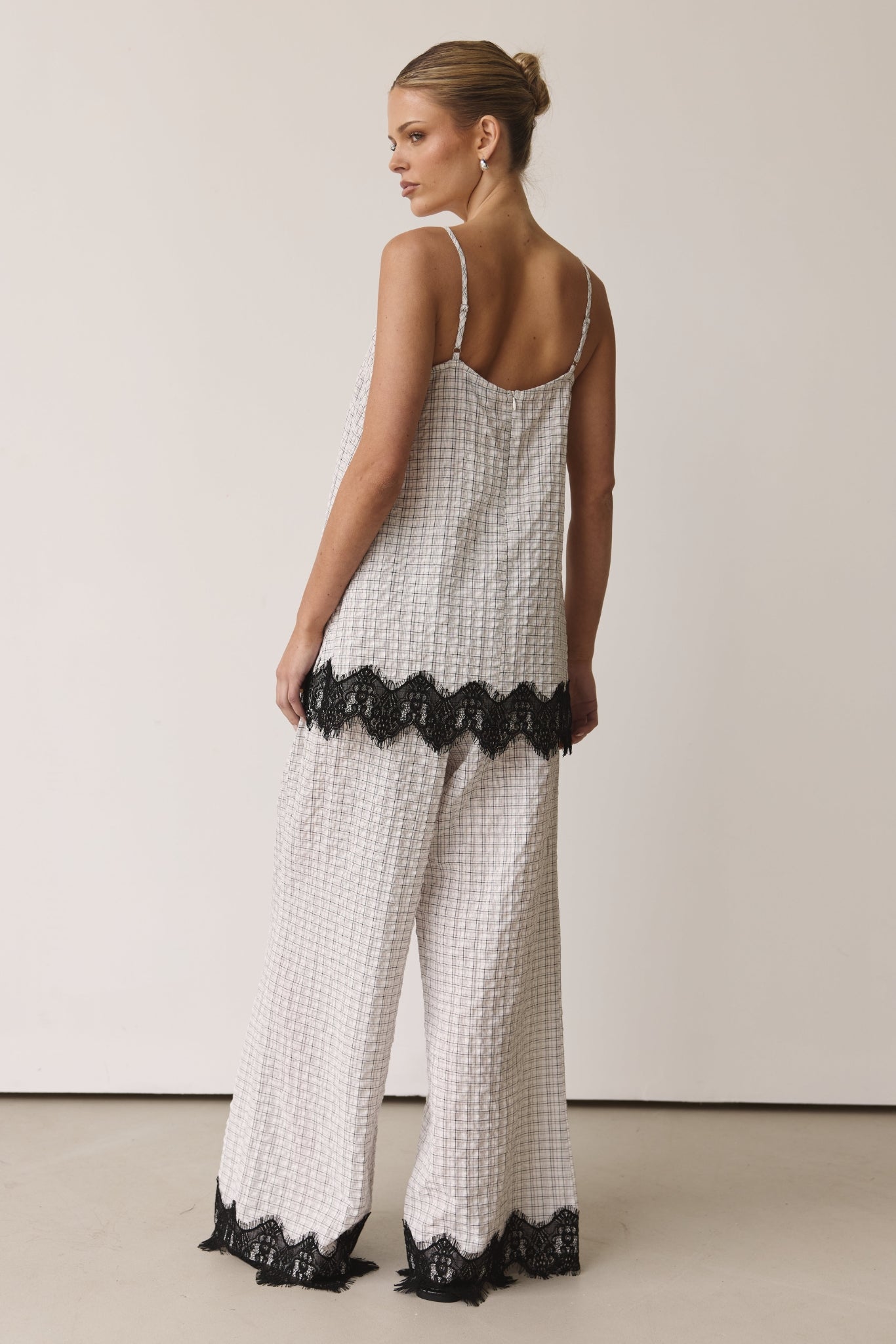 Holland Pant (White/Black Plaid)
