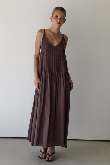 Conni Maxi Dress (Chocolate)