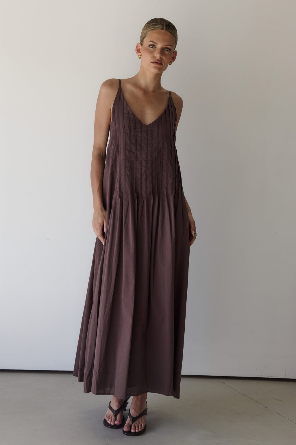Conni Maxi Dress (Chocolate)