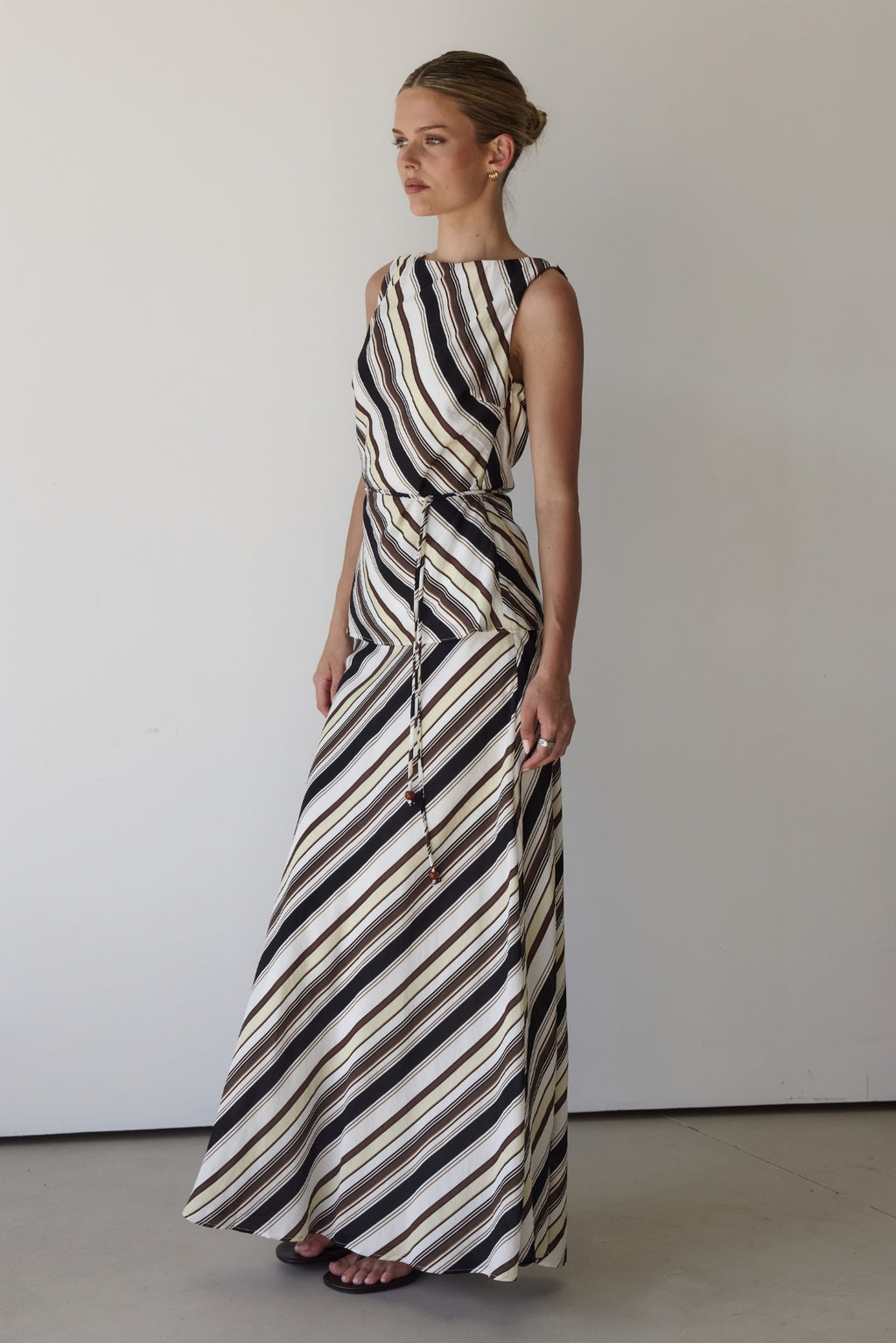 Jasmine Set (Butter/Chocolate Stripe)