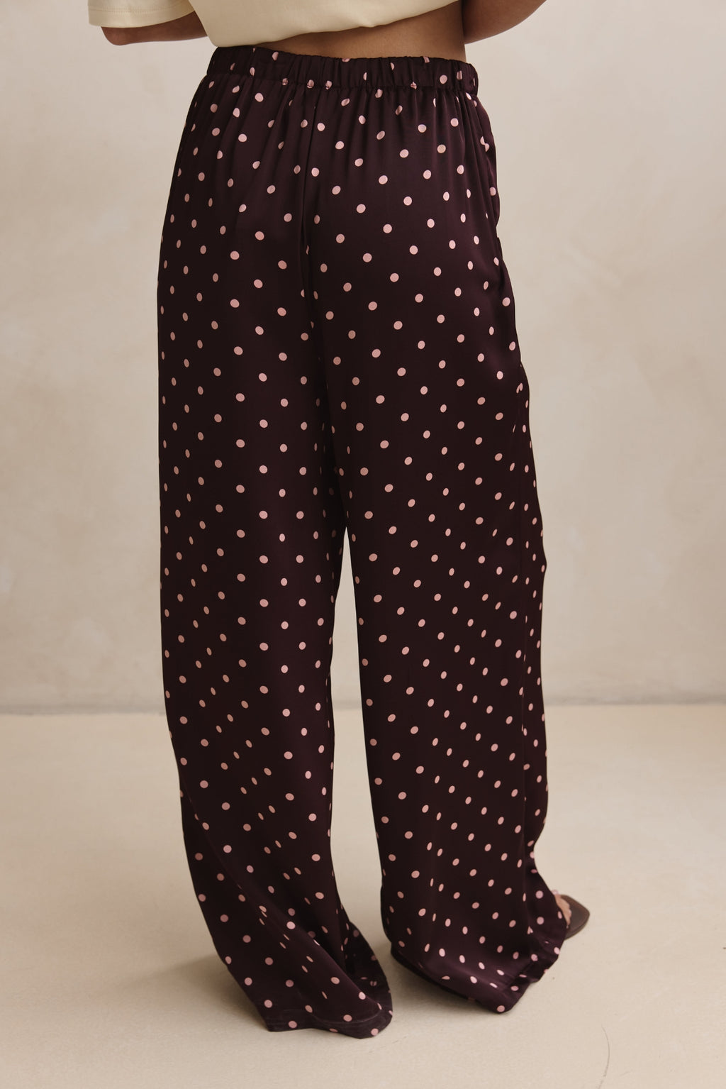 Charlie Pant (Merlot/Pink Polka)