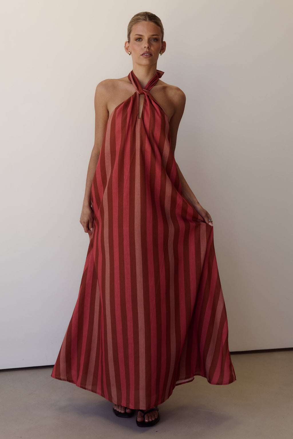 Claire Maxi Dress (Multi Stripe)