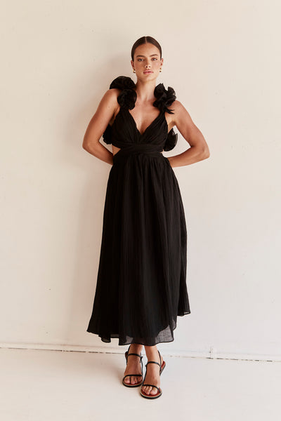 Luana Maxi Dress (Black)