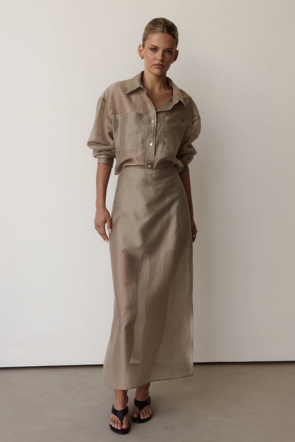 Wynn Sheer Shirt (Olive)