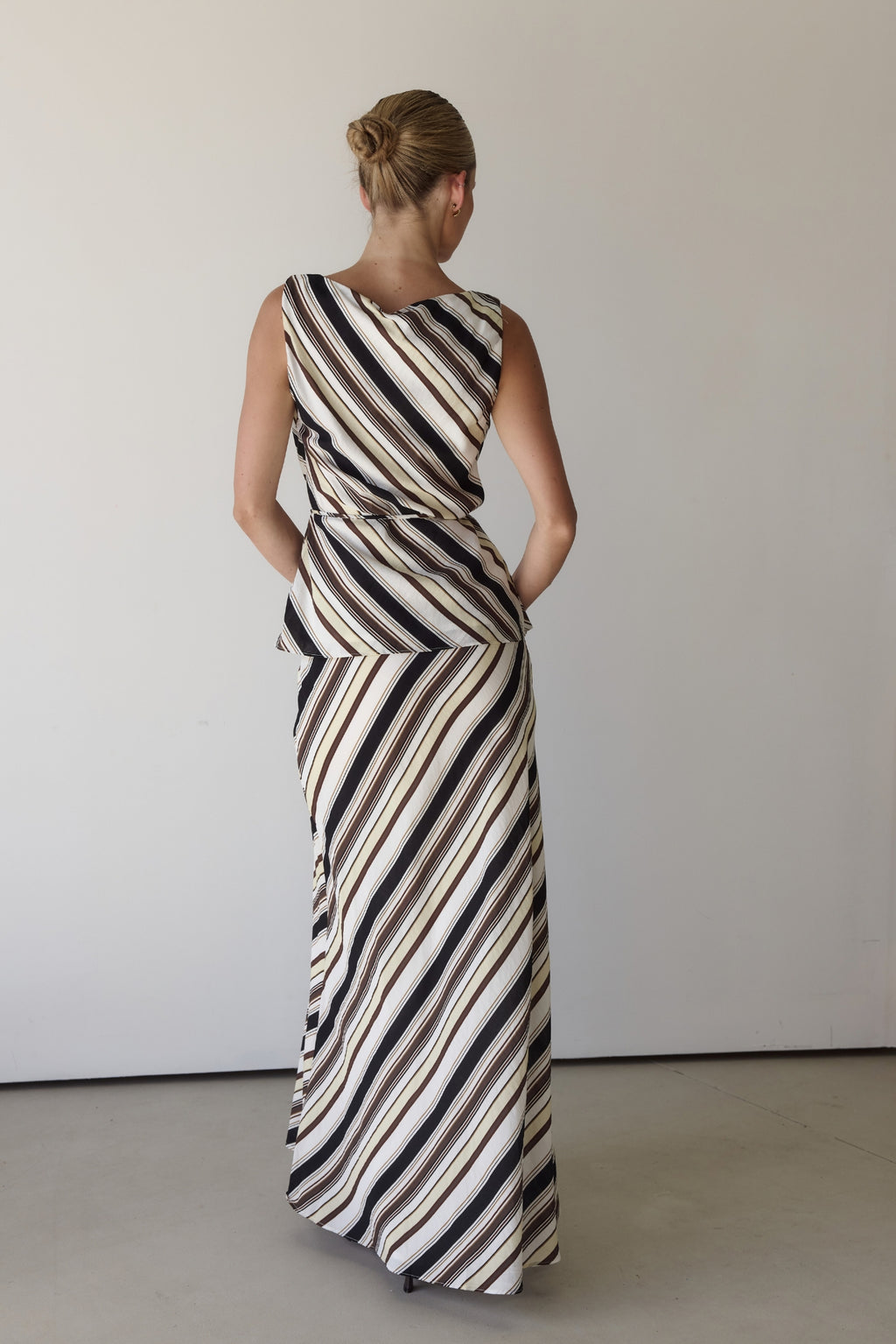 Jasmine Set (Butter/Chocolate Stripe)