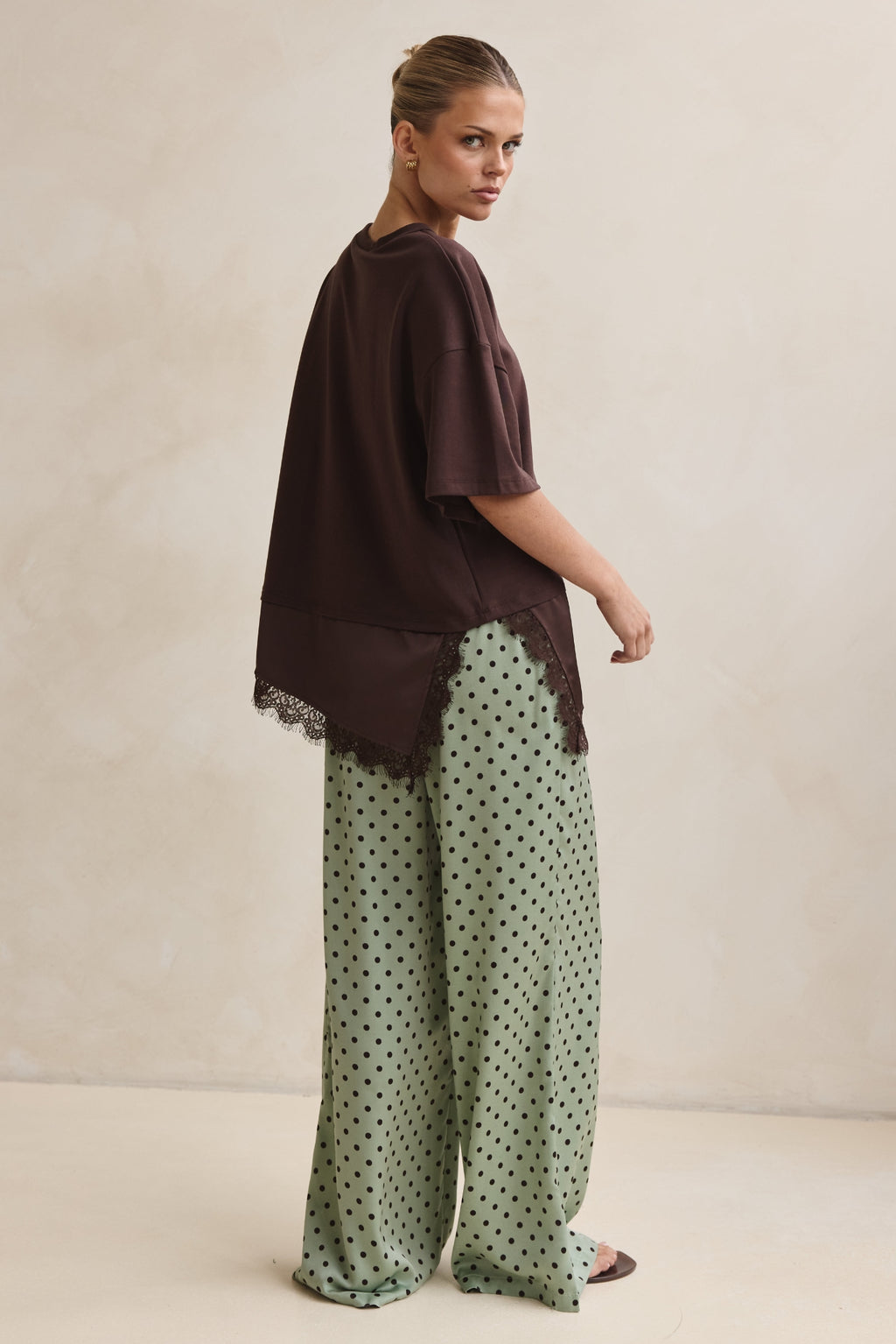 Charlie Pant (Pistachio/Chocolate Polka)