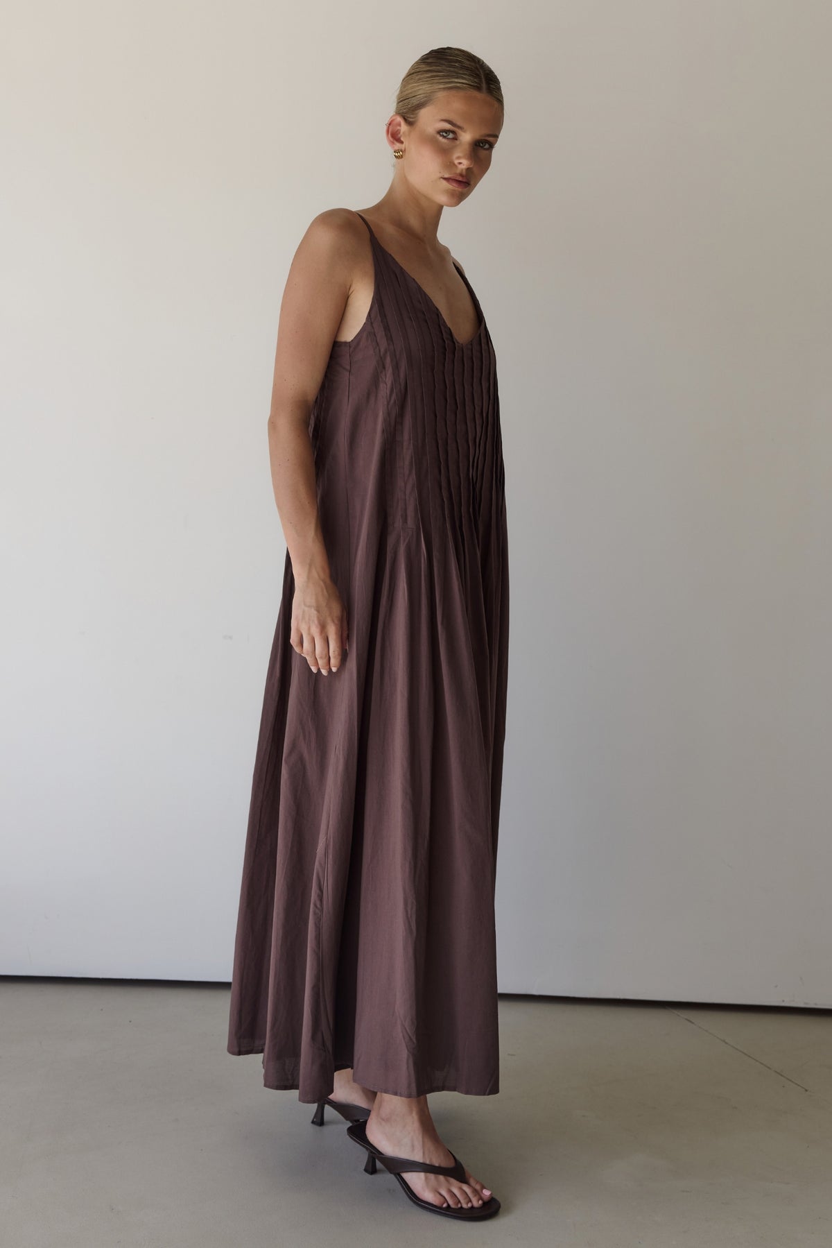 Conni Maxi Dress (Chocolate)