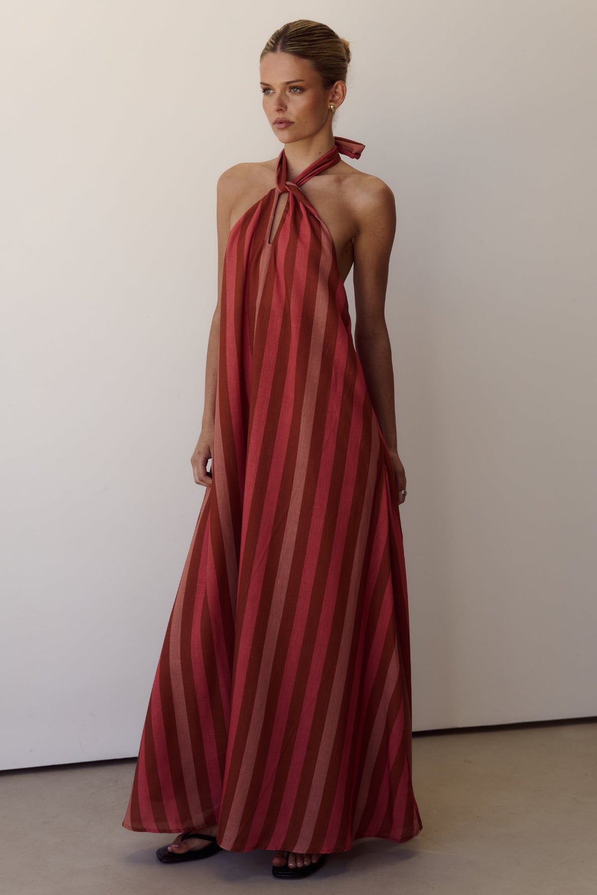 Claire Maxi Dress (Multi Stripe)