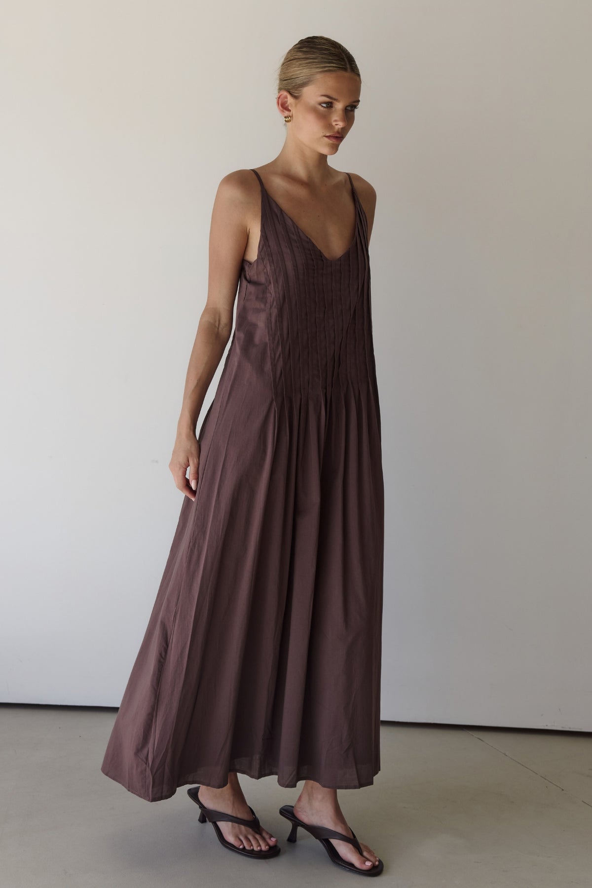 Conni Maxi Dress (Chocolate)