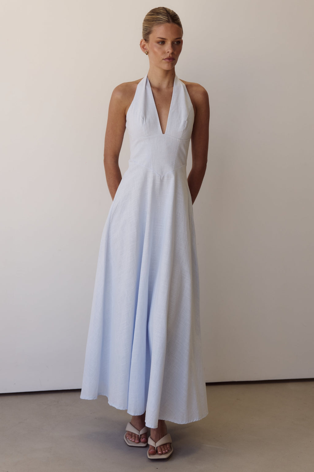Bonnie Maxi Dress (Light Blue)