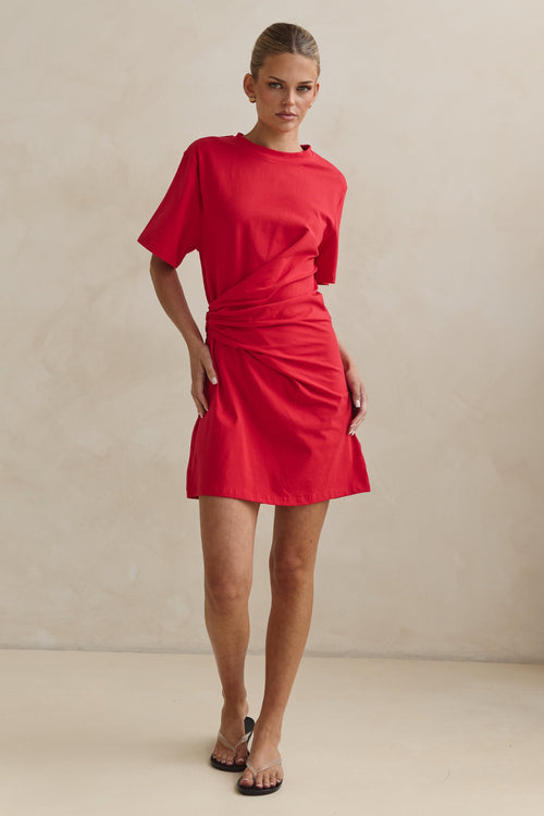Celeste Mini Dress (Red)