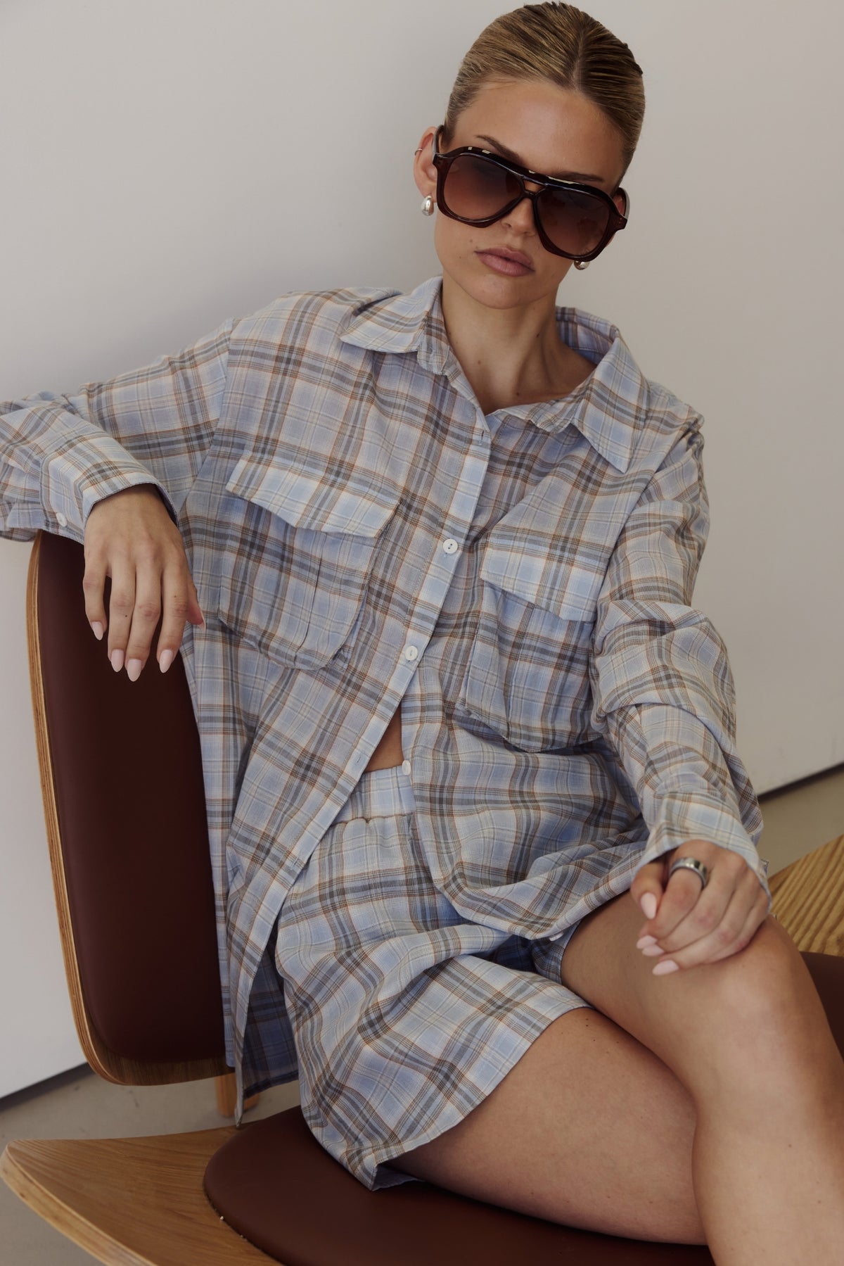 Esme Shirt (Blue Plaid)