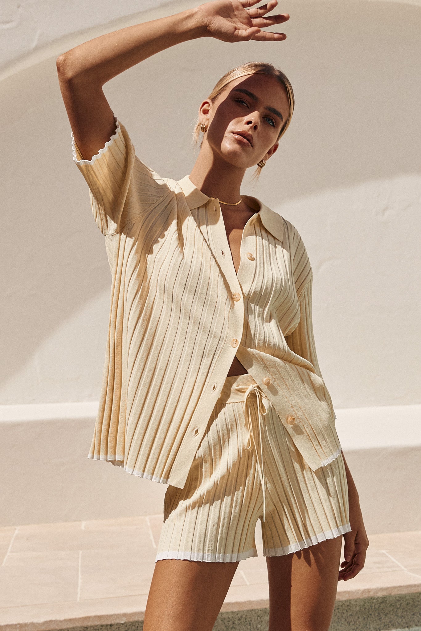 Elly Knit Shirt (Lemon)