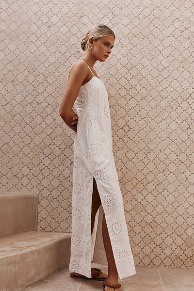 Imani Maxi Dress (White)