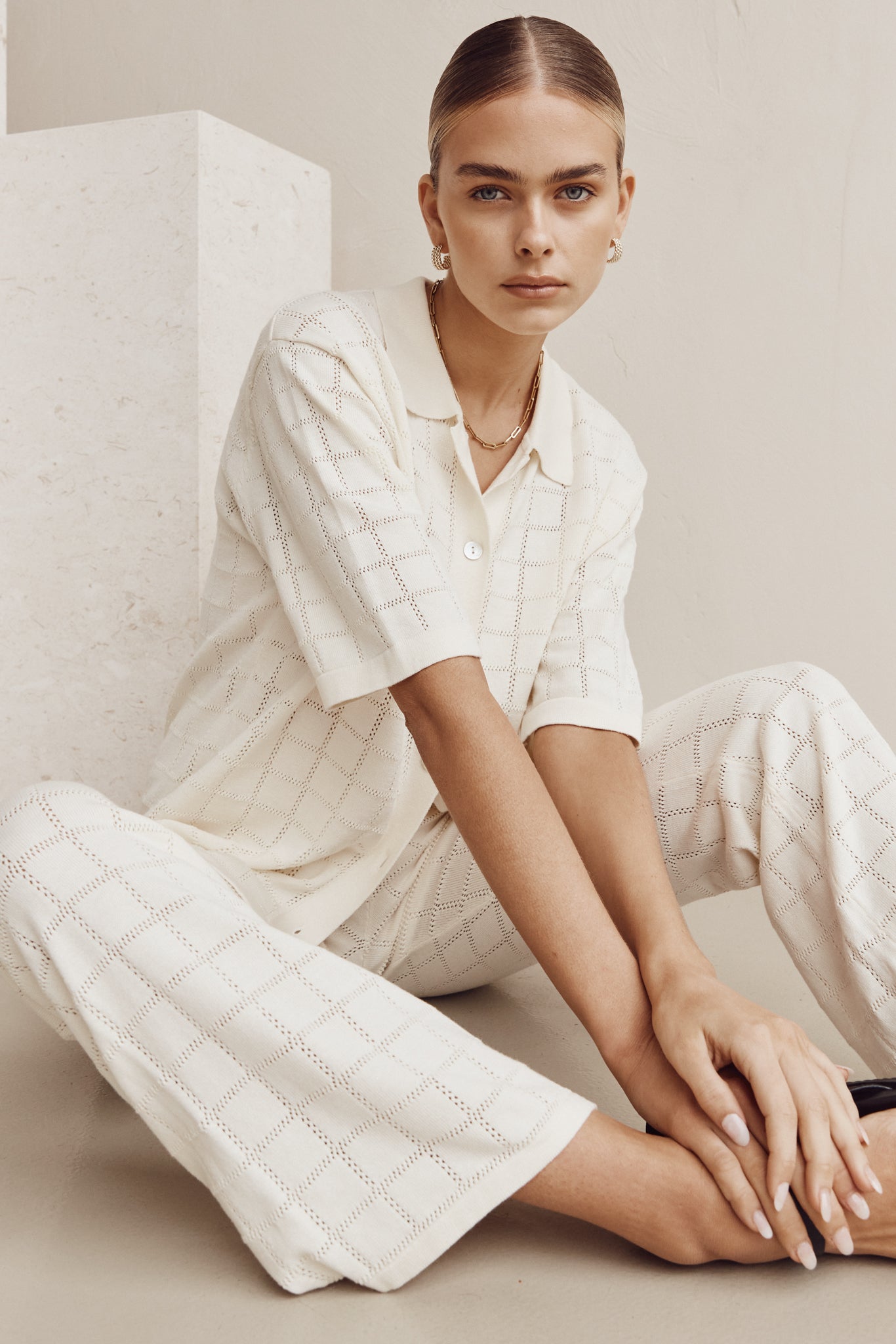 Solstice Knit Pant (Cream)