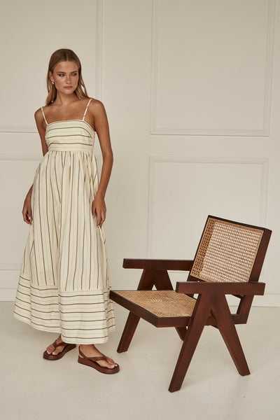 Zane Maxi Dress (Cream)