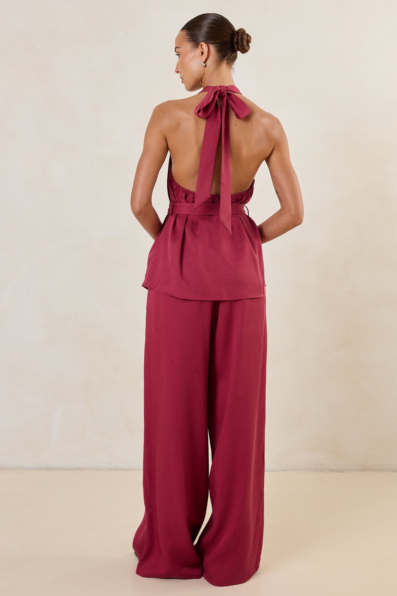 Raya Halter Top (Pomegranate)