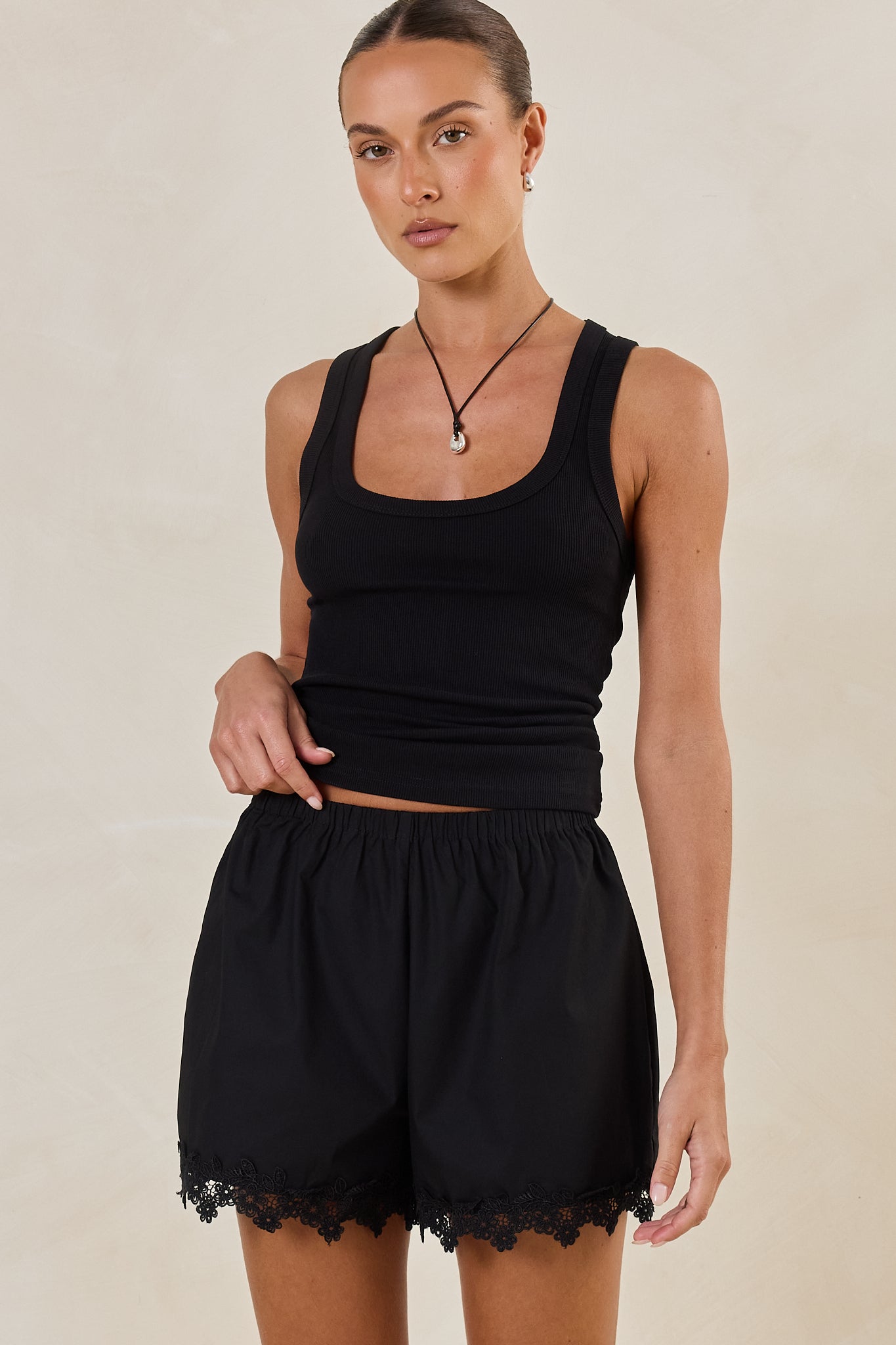 Clara Lace Short (Black)