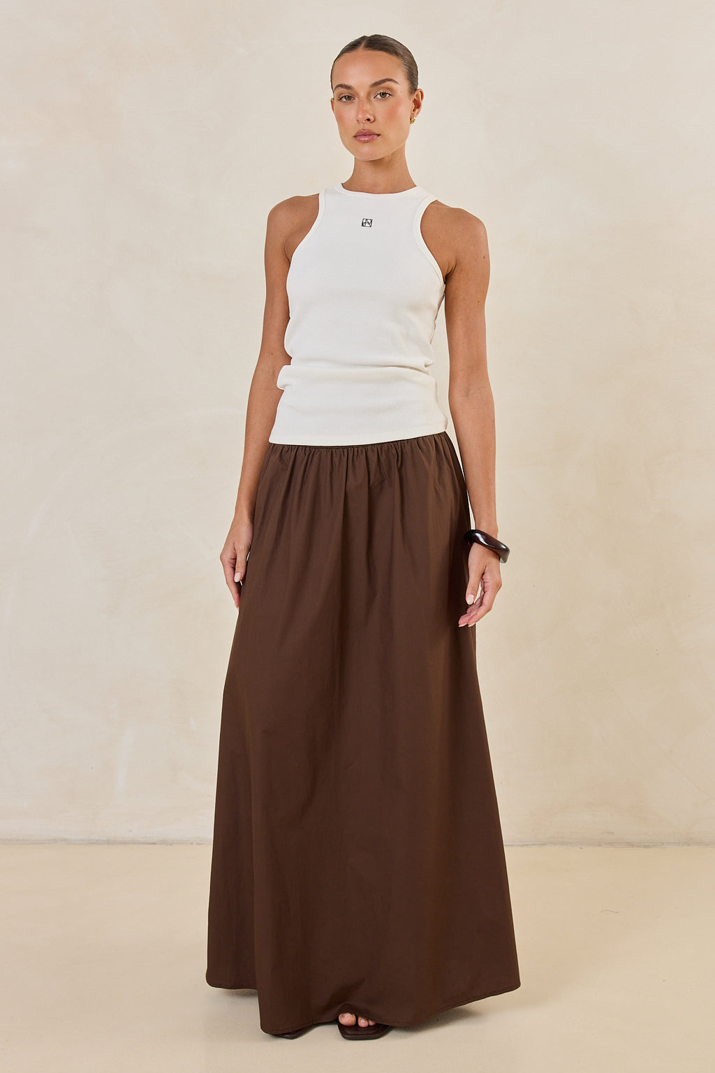 Drew Maxi Skirt (Chocolate)