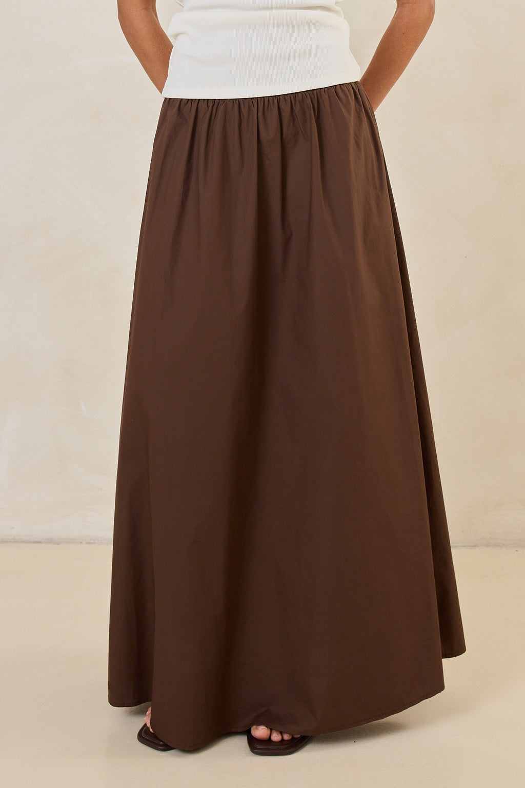 Drew Maxi Skirt (Chocolate)