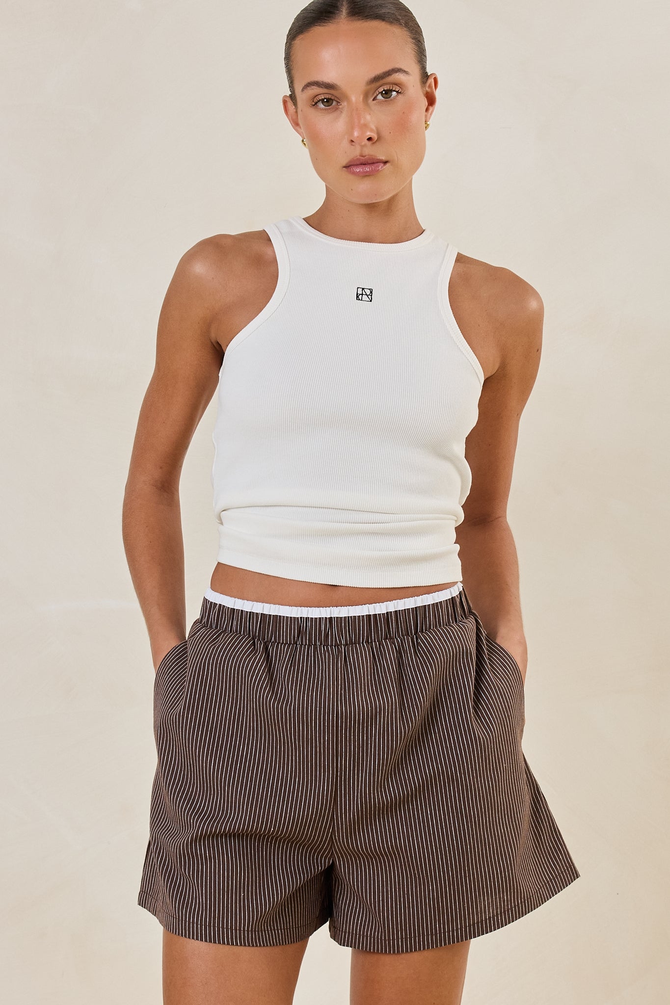 Miller Short (Choc Pinstripe)