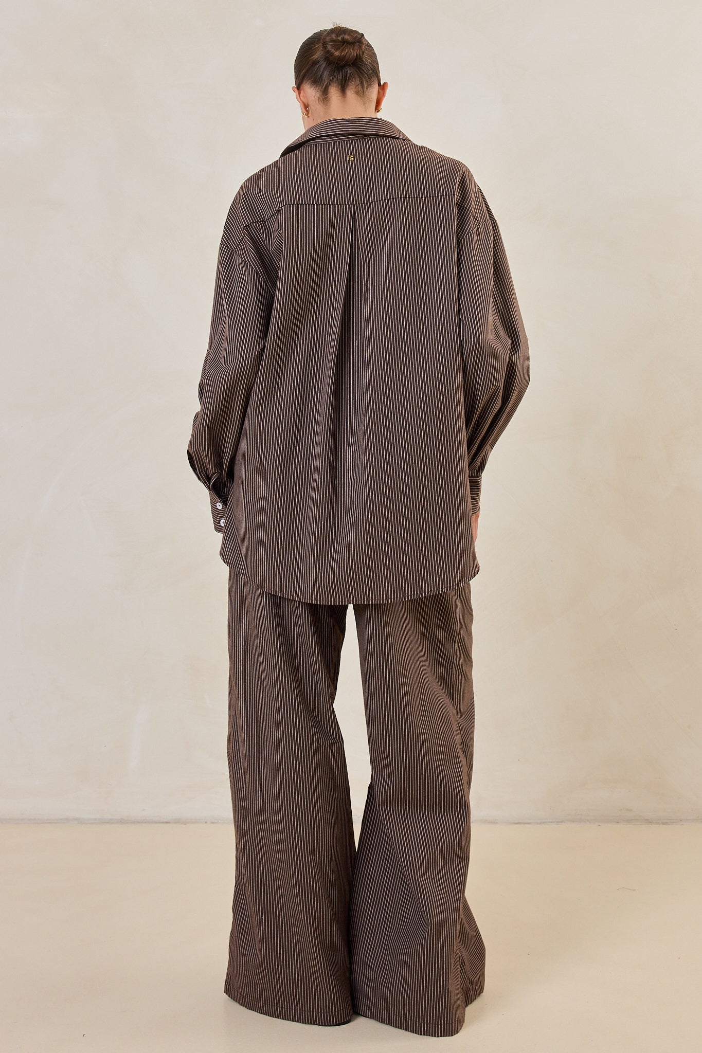 Miller Pant (Choc Pinstripe)