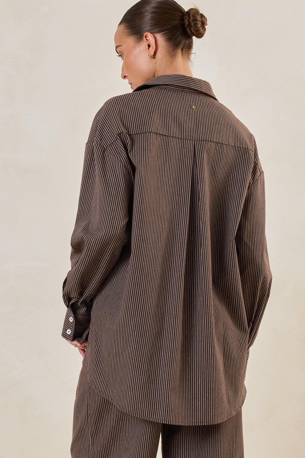 Miller Shirt (Choc Pinstripe)