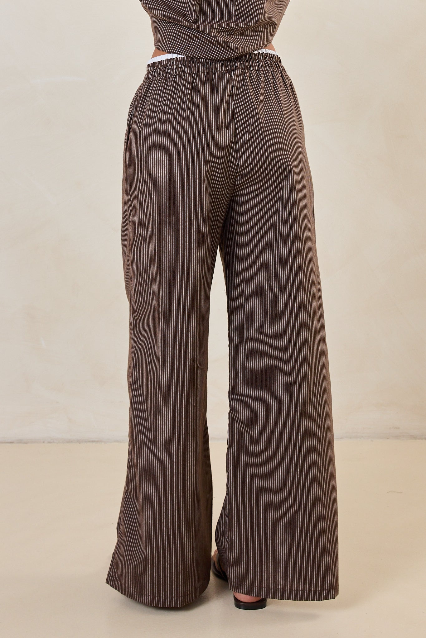 Miller Pant (Choc Pinstripe)