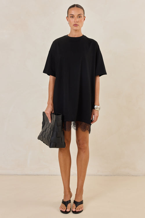 Lottie Mini Dress (Black)