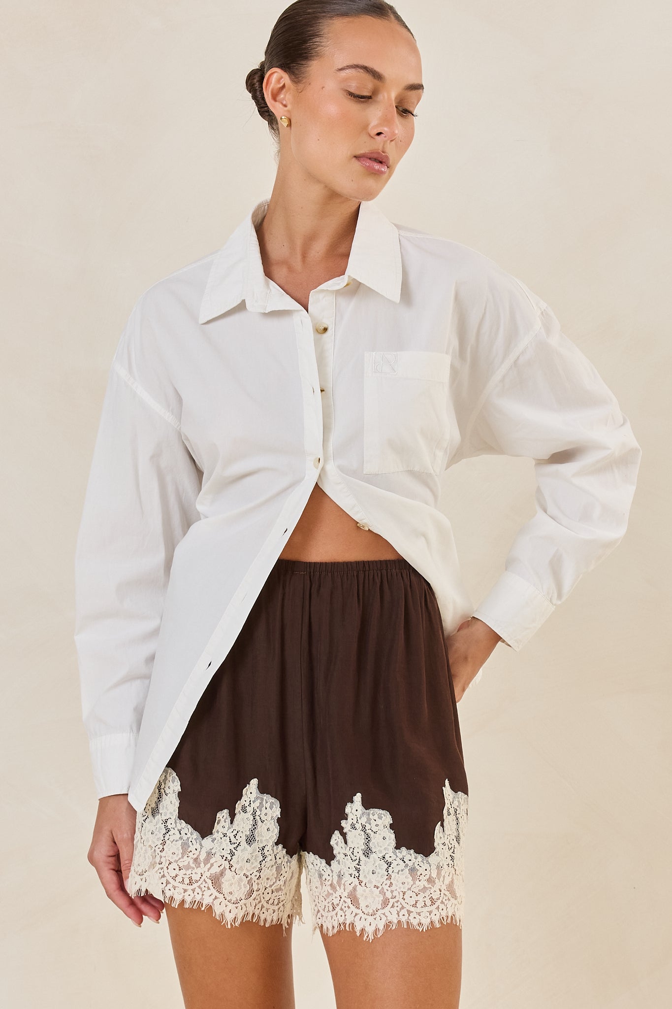 Cody Lace Short (Chocolate)