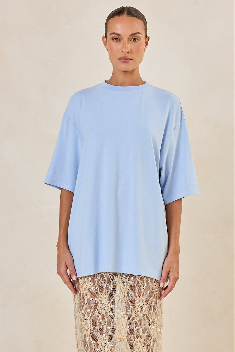 Quinn Jersey Tee (Ice Blue)