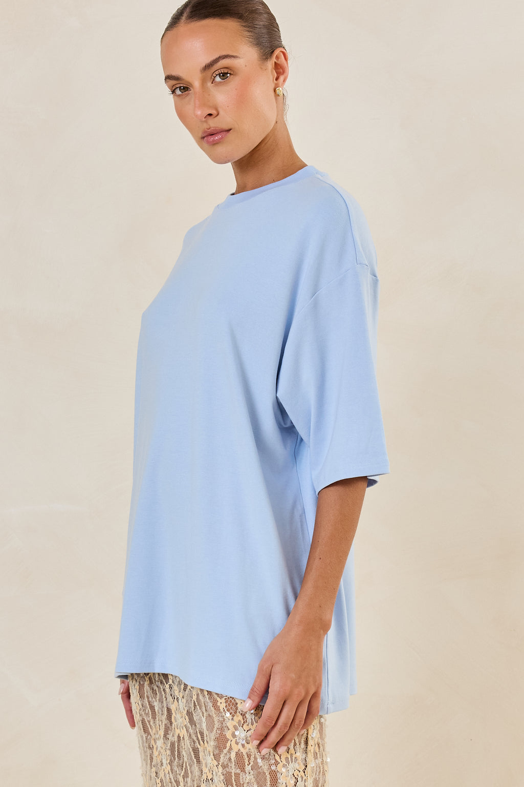 Quinn Jersey Tee (Ice Blue)