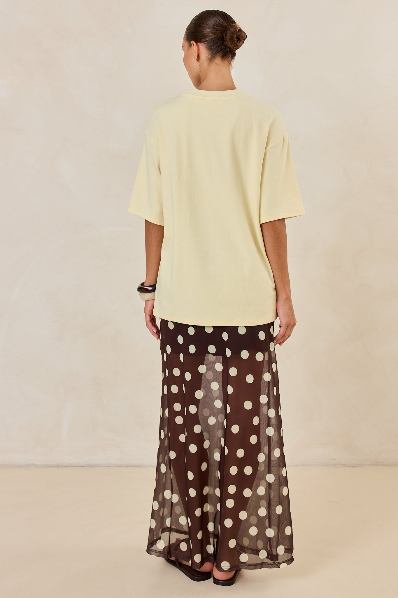 Leni Maxi Skirt (Chocolate/Butter)