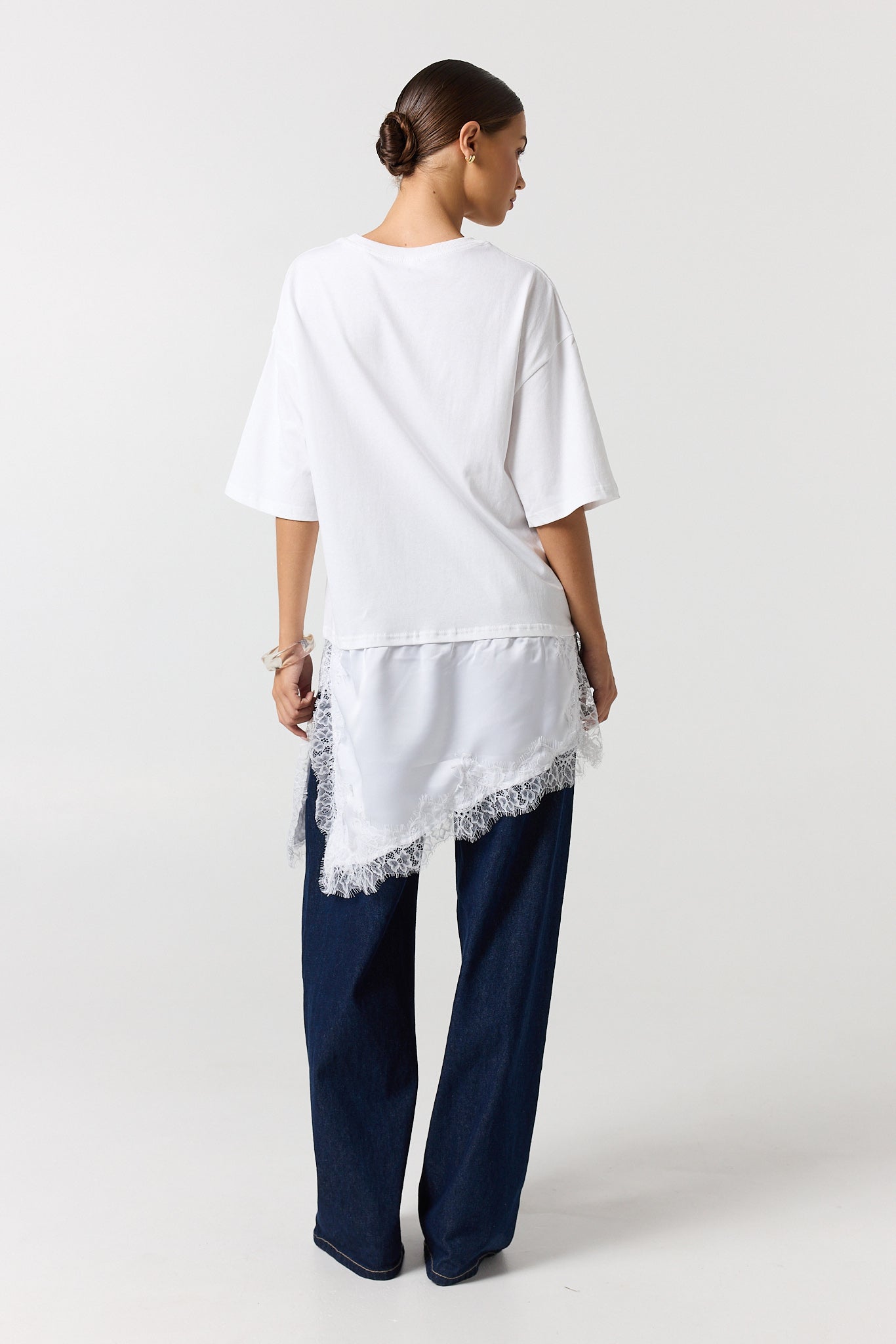 Eloise Lace Tee (White)