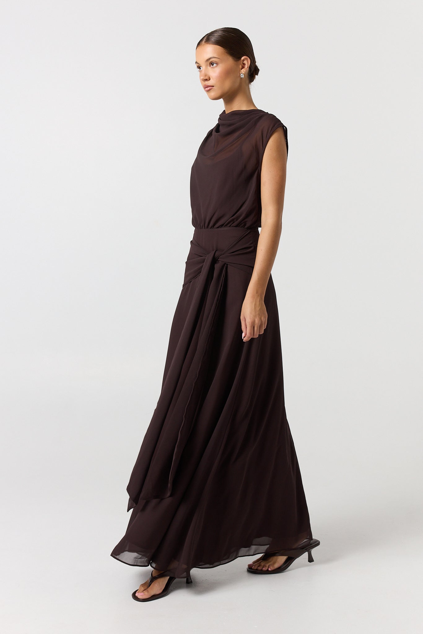 Elka Maxi Dress (Chocolate)