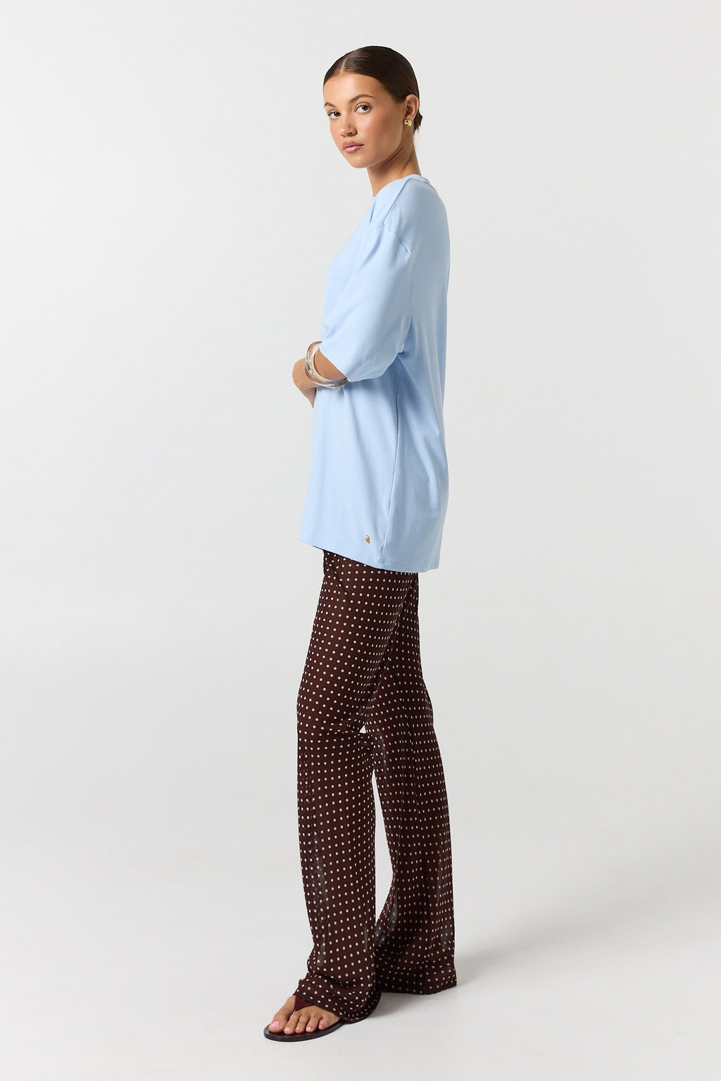 Zoe Pant (Choc Micro Polka)