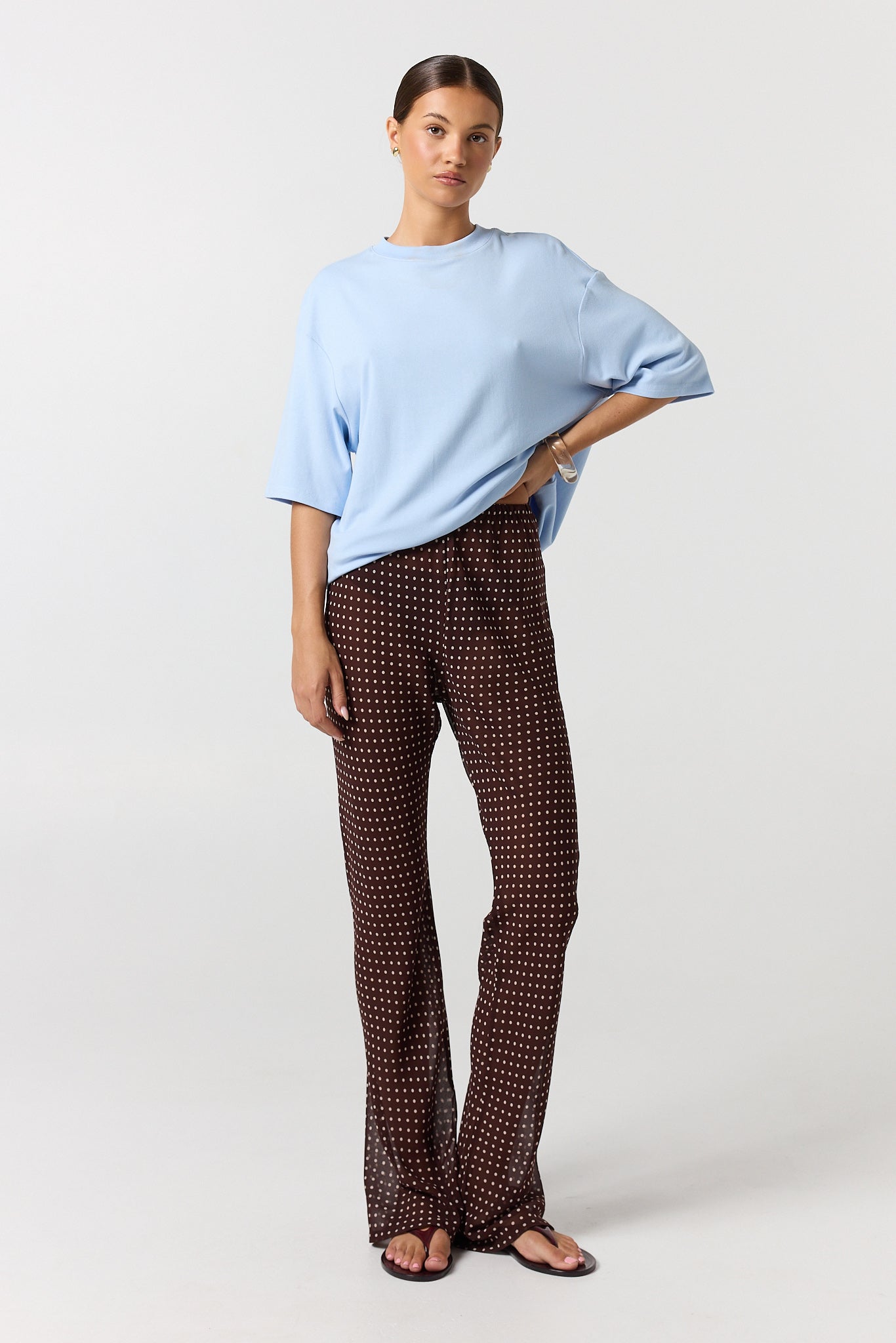 Zoe Pant (Choc Micro Polka)