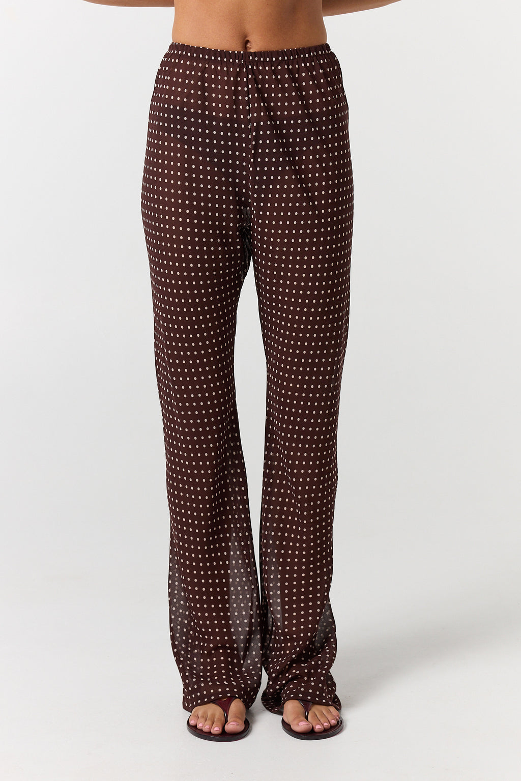 Zoe Pant (Choc Micro Polka)