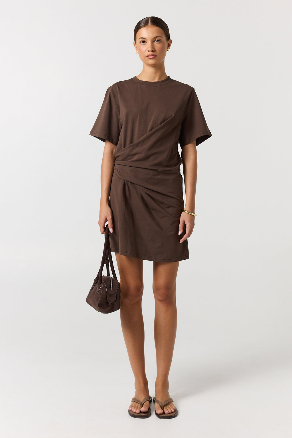 Blythe Mini Dress (Chocolate)