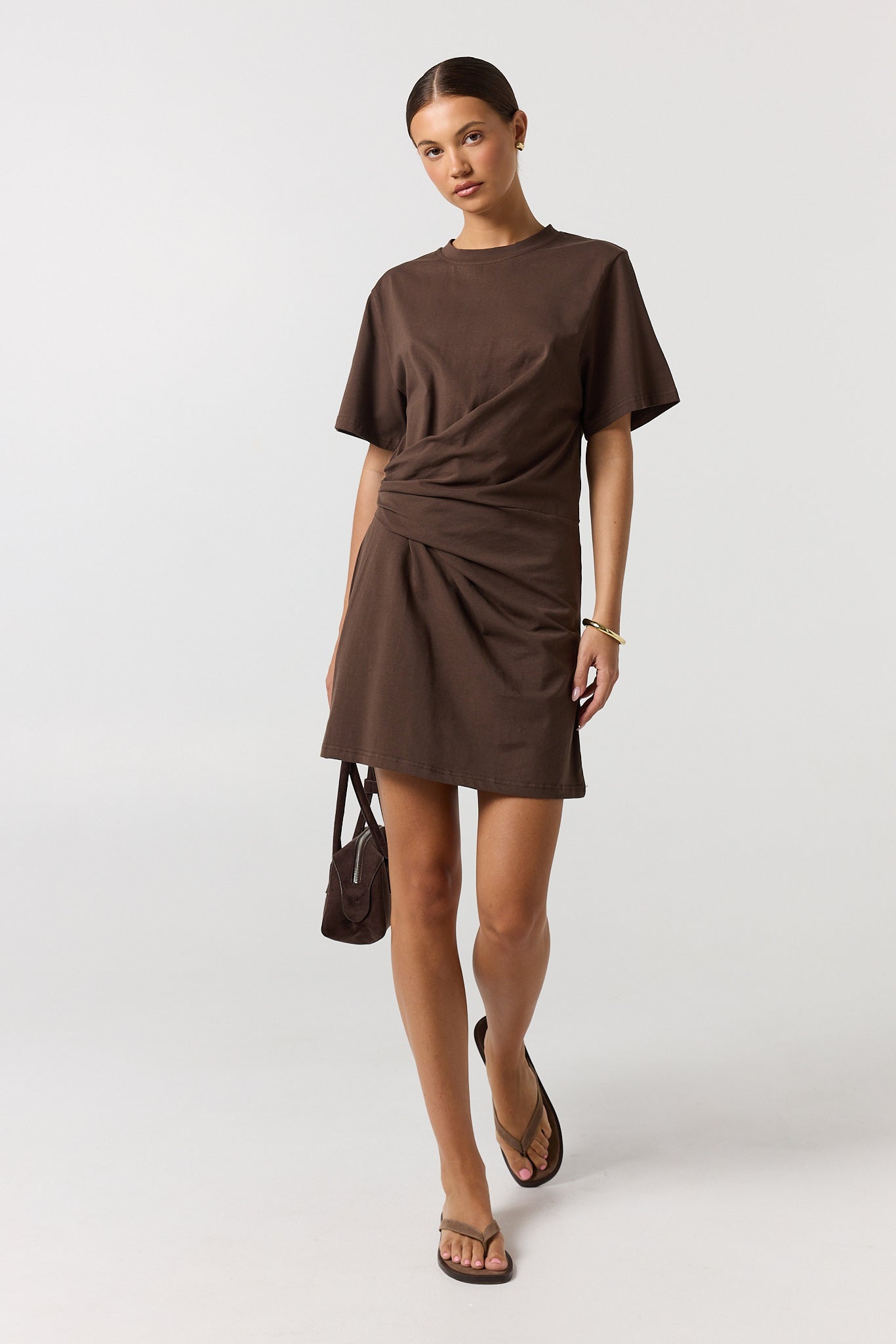 Blythe Mini Dress (Chocolate)