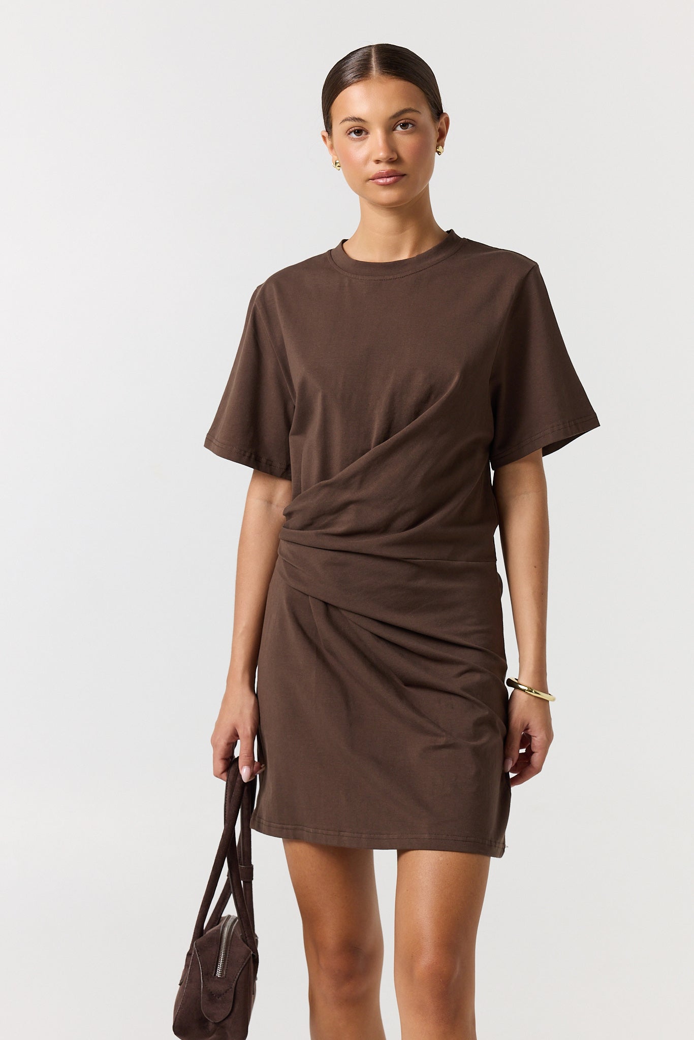 Blythe Mini Dress (Chocolate)